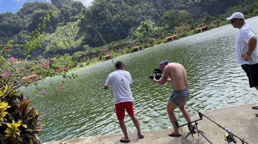 Megérkezés utáni interjú a sárbogárdi horgászokkal