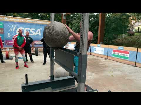 Embedded thumbnail for Kontás Csaba kőgolyóemelés rekord kísérlet